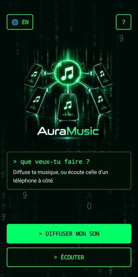 AuraMusic, capture d'écran 1
