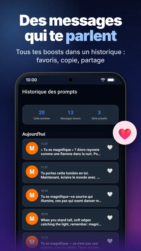 Des messages qui te parlent