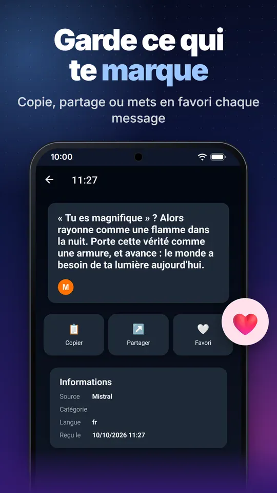 Garde ce qui te marque