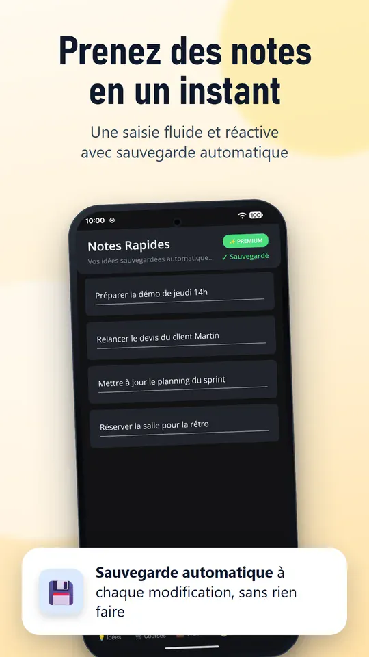 Fast Notes, capture d'écran 3