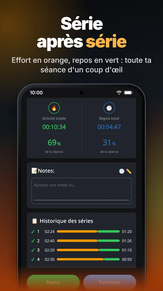 Fit Chronos, capture d'écran 3