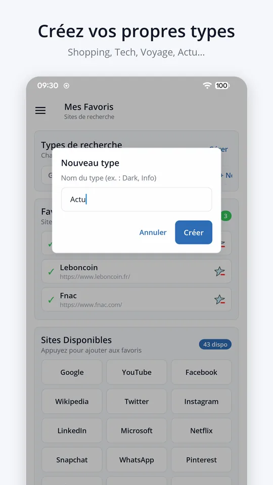 Crée tes propres types