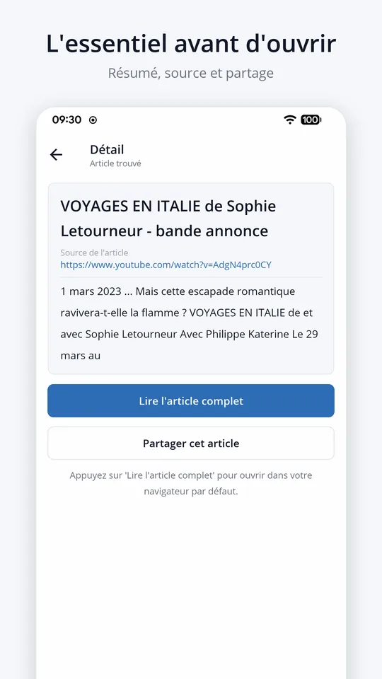 L'essentiel avant d'ouvrir