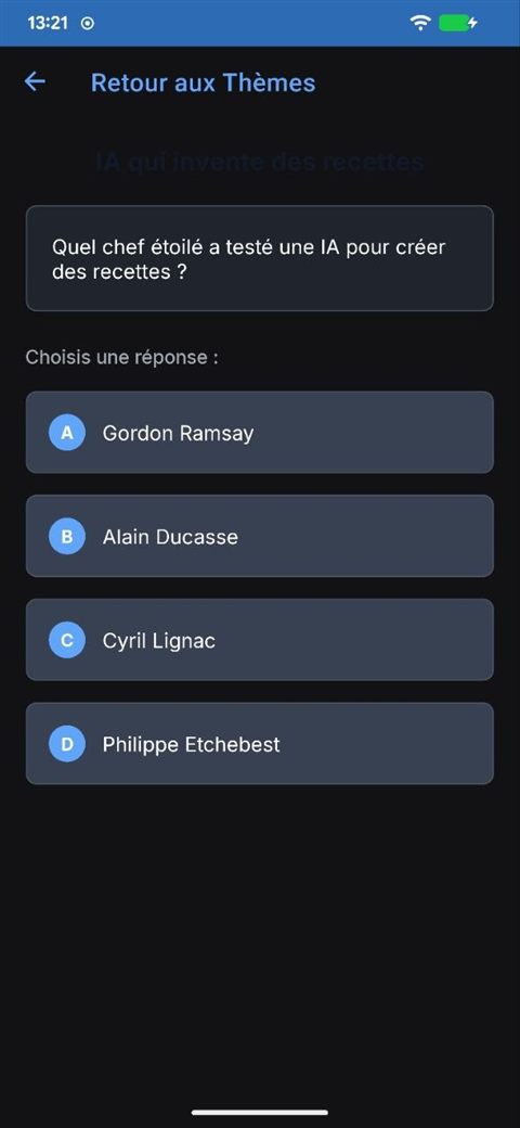 Quiz IA - Quiz d'Actualité par IA